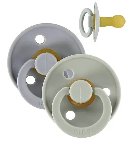 Reapris BIBS Colour Nappar - Stl. 2 - 2-pack - Rund - Sage/Cloud