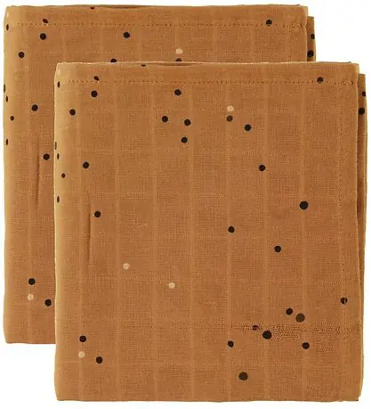 Outlet Done By Deer Babylinda - 120x120 - 2-pack - Dreamy Dots - Mustar