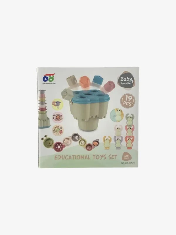 Ekologisk Vetehalm Badleksak i hink, 19pcs Extra rabatt