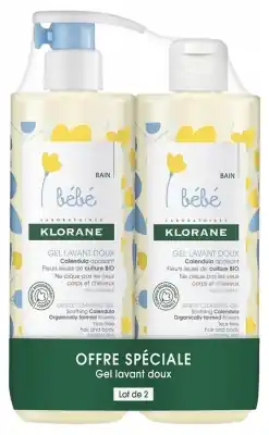 Billig Klorane Baby Mild Tvättgel Set om 2 x 500 ml