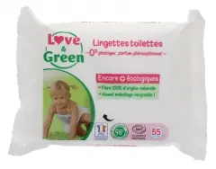 Premium Love & Green Toalettvåtservetter 55 Våtservetter