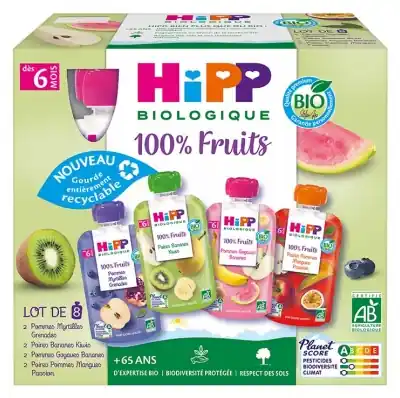HiPP 100% Frukt från 6 Månader Bio 8 Påsar Kampanjpris