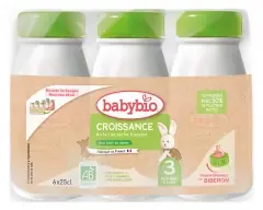Erbjudandepris Babybio Croissance med fransk komjölk 3 från 10 månader till 3 år Ekologisk 6 Flaskor à 25 cl