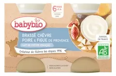 Babybio Get-Päron-Fikon Yoghurt 6 Månader och + Ekologisk 2 Burkar á 130 g Reapris