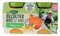Populär Blédina Les Récoltes Bio Pumpa från 4/6 Månader Bio 2 Burkar