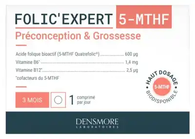Beställ idag Densmore Folic‘Expert 5-MTHF Före befruktning & Graviditet 90 Tabletter