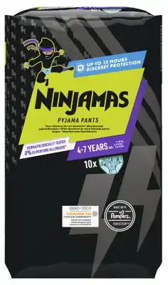 Köp online Pampers Ninjamas Absorberande Nattunderkläder för Pojkar 4-7 År (17-30 kg) 10 Enheter