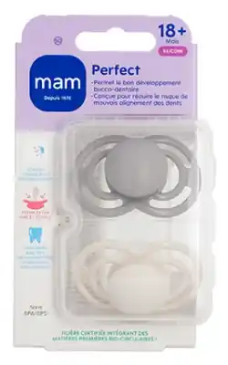 Sänkt pris MAM 2 Nappar Perfect Trend 18 Månader och +