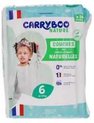Kundfavorit Carryboo Nature Naturliga Blöjor 34 Blöjor Storlek 6 (16-30 kg)