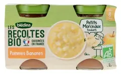 Handla nu Blédina Les Récoltes Bio Äpplen Bananer Bio 2 Burkar