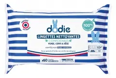 Dodie Komposterbara Rengöringsservetter 60 Servetter Stor Storlek Erbjudandepris
