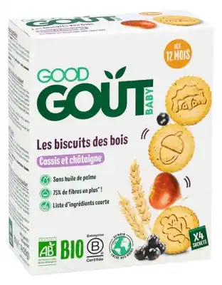 Good Goût Skogskex Svarta vinbär och Kastanj Från 12 Månader Ekologisk 80 g Outlet