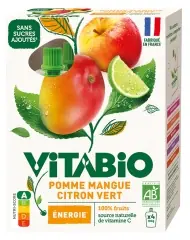 Köp online Vitabio Äpple Mango Lime Bio 4 Påsar à 100 g