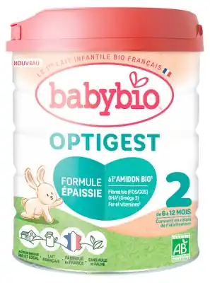 Babybio Optigest 2 Förtjockad Formel från 6 till 12 Månader Bio 800 g Endast denna vecka