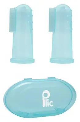 Plic Dental Silikontandborste 3 månader + 2 fingerborgar Sänkt pris