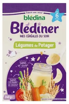 Köp nu Blédina Blédîner Kvällsspannmål med Trädgårdsgrönsaker från 6 Månader 240 g