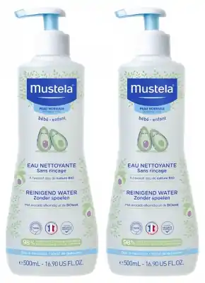 Mustela Rengöringsvätska utan sköljning med avokado Set med 2 x 500 ml Bästa pris