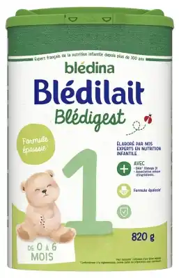 Blédina Blédilait Blédigest 1 a Åldern från 0 till 6 Månader 820 g Utförsäljning