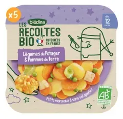 Beställ idag Blédina Les Récoltes Bio Grönsaker från Trädgården & Potatis Från 12 Månader Ekologisk 230 g