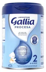Gallia Procesa 2 a åldern 6-12 Månader 800 g Rabatter