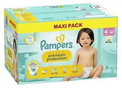 Beställ idag Pampers Premium Protection Storlek 4 86 Blöjor (9-14 kg)