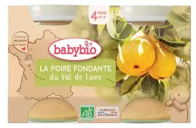 Rea Babybio Den Smältande Päronet 4 Månader och + Ekologisk 2 Burkar à 130 g