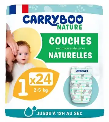 Carryboo Nature Naturliga Blöjor 24 Blöjor Storlek 1 (2-5 kg) prisnedsättning