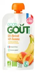 Handla nu Good Goût Aprikos Banan från 4 Månader Ekologisk 120 g