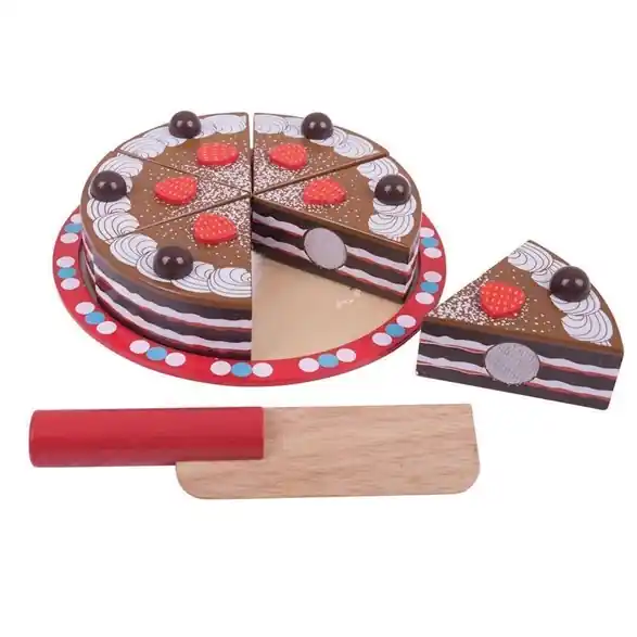 BigJig Toys Chokladtårta, trä Köp nu