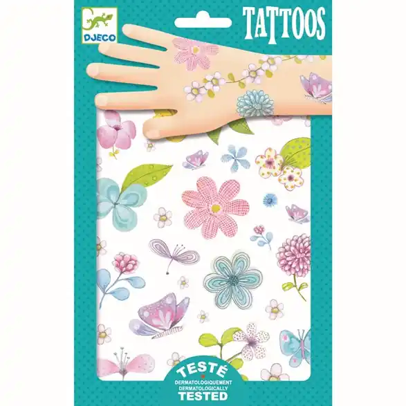 Sista chansen Djeco Tatuering, Fair Flowers