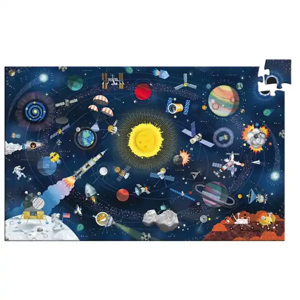 Djeco Pussel 200 bitar, the space Billig
