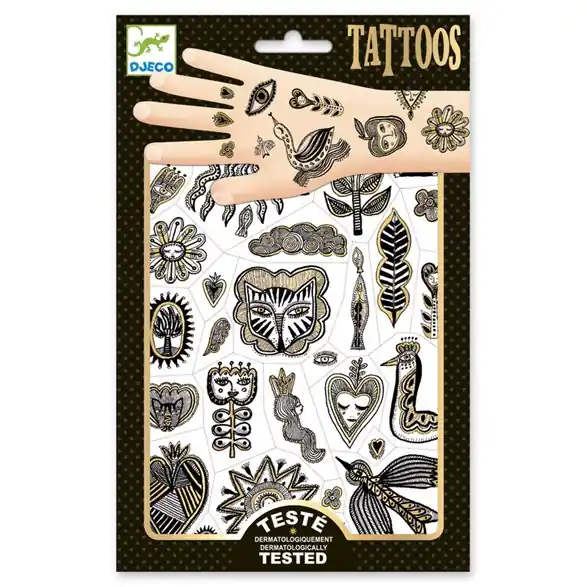 Lågt pris Djeco Tatuering, Golden Chic