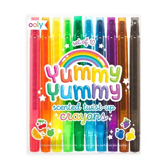 Lågt pris Ooly Yummy Yummy scented twist-up crayons, 10 st