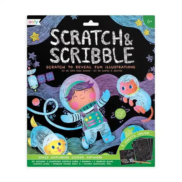 Beställ nu Ooly Scratch & scribble, space explorers