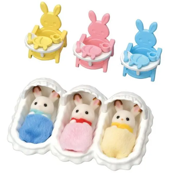 Begränsat erbjudande Sylvanian families Trillingar babykit