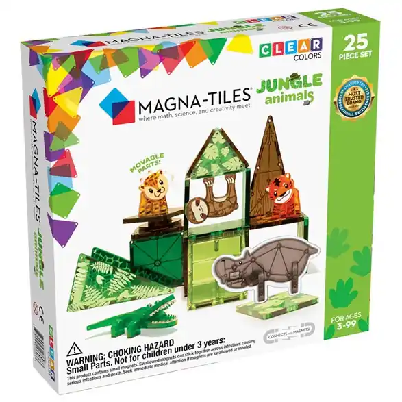 MagnaTiles Magna-Tiles Jungle animals, 25 bitar Populär