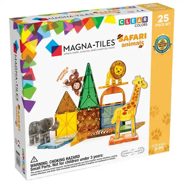 MagnaTiles Magna-Tiles Safari animals, 25 bitar Populärt val