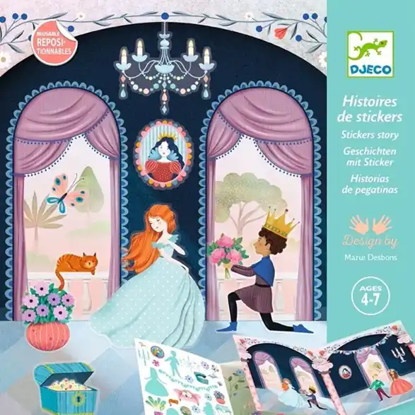 Djeco Stickers story, life in the castle Billig