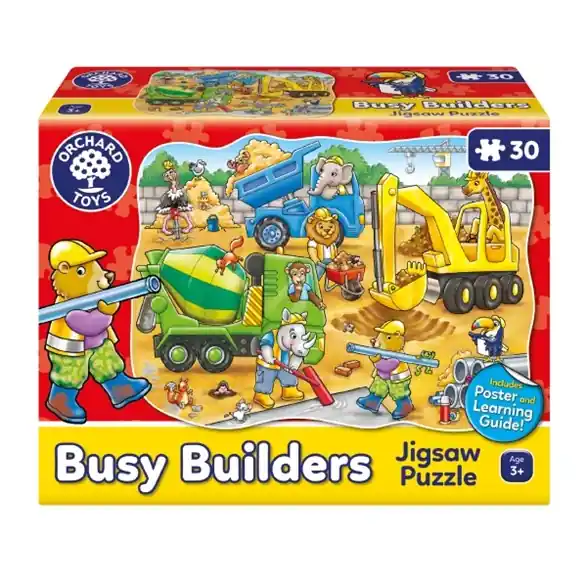 Sänkt pris Orchard Toys Pussel 30 bitar, busy builders