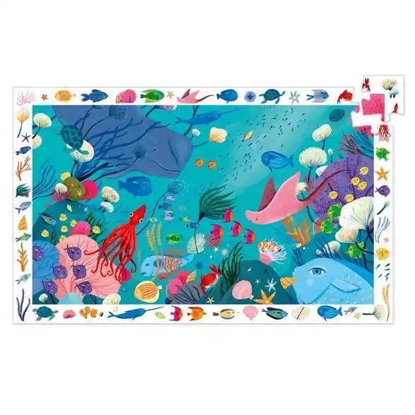 Nyhet Djeco Pussel 54 bitar, aquatic (observation)