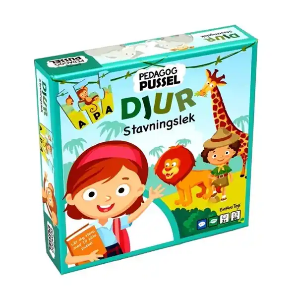 Barbo Toys Pussel pedagog, stavningslek djur Sista chansen