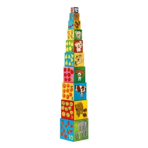Djeco Byggkuber, 10 my friends blocks Nedsatt pris