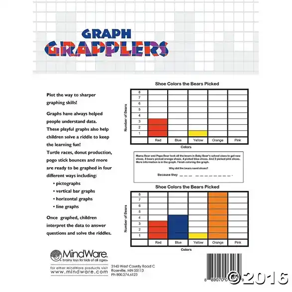 Mindware Graph grapplers math workbook prisnedsättning
