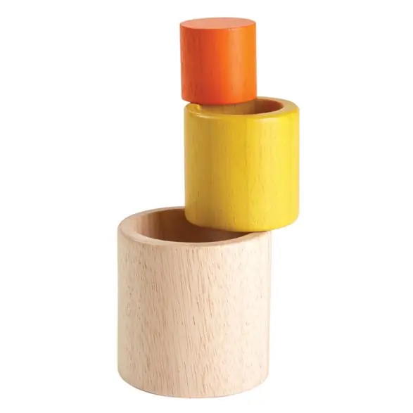 Billig Plan toys Stapelbara cylindrar