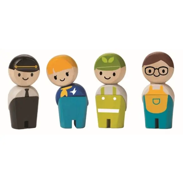 Sänkt pris Plan toys Servicepersonal i trä