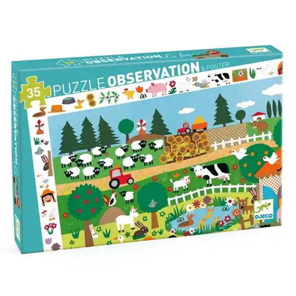 Sänkt pris Djeco the farm - 35 pcs