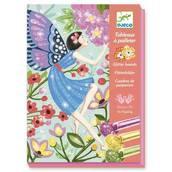 Djeco Glitter boards, fairies Kampanjpris