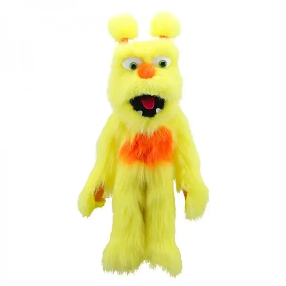 The Puppet Company Handdocka gult monster Erbjudandepris