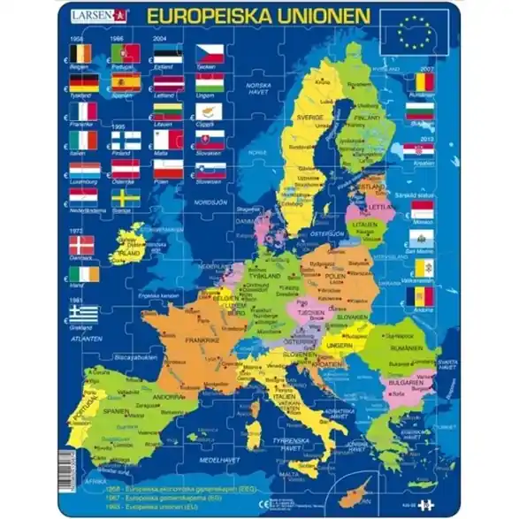 Expressleverans Larsen Pussel 70 bitar, karta EU