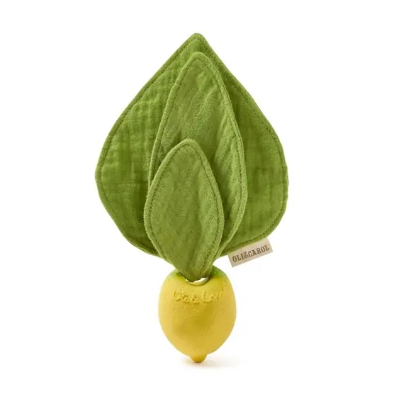 Oli & Carol Lemon mini doudou-teether Fynd